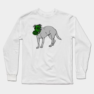 Dog Wearing A Gas Mask Long Sleeve T-Shirt